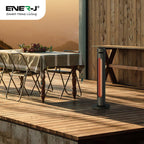 Ener-J 1500W Portable Infrared Patio Heater, IP65 Outdoor Electric Heater with 8 Heat Levels & Remote Control