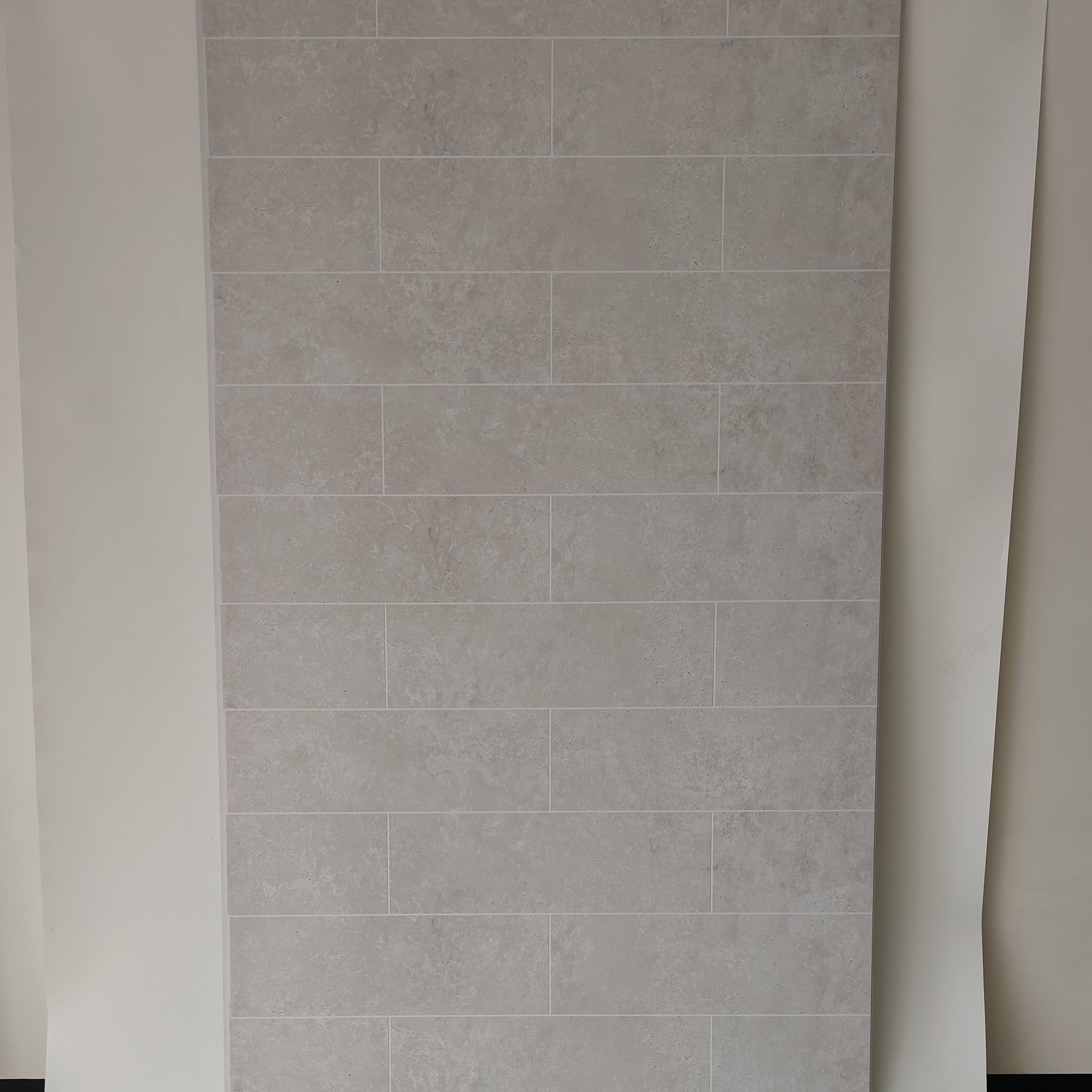 Britwall Brick Light Grey Matt PVC Shower Panel – Light Grey