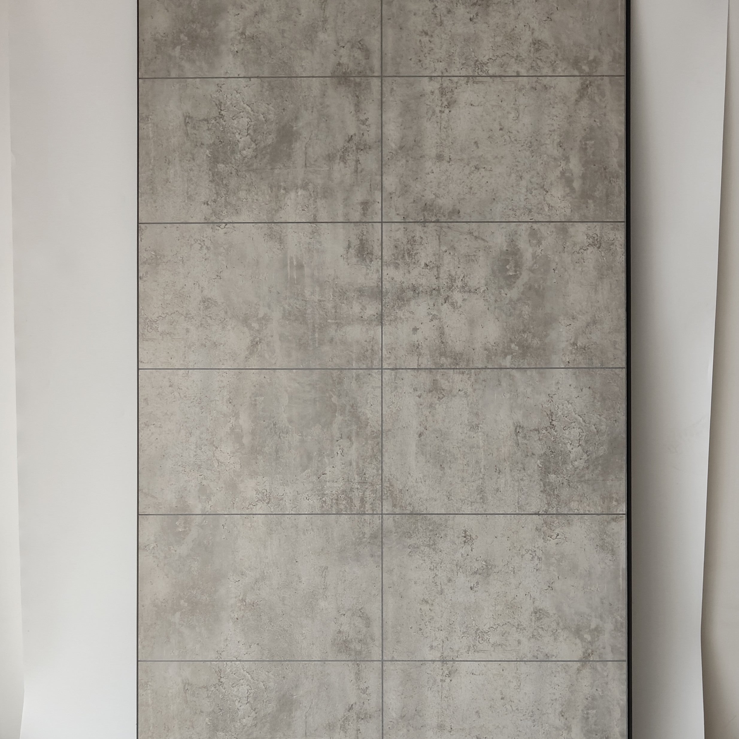 Britwall Concrete Brick Tile PVC Shower Panel Matt Finish – Matt Finish Light Grey