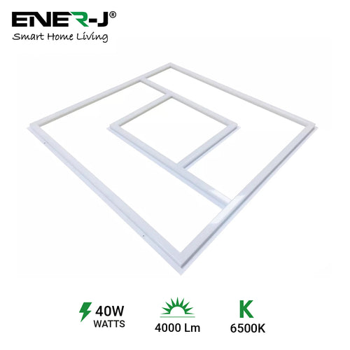 60x60cm LED Panel Light with PD Design - 40W, Cool White, Frame Border Edge Lights | Pack of 2 - 6500K