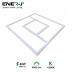 60x60cm LED Panel Light with PD Design - 40W, Cool White, Frame Border Edge Lights | Pack of 4 - 6500K