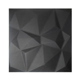 Elegant 3D Diamond-Embossed Black PU Leather Wall Panels - 25mm Thickness, Size: 600 x 600 mm (Pack of 4)