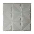 Britwall 3D PU Leather Wall Panel 600x600mm Geometric Relief 20mm Pack of 4 – Geometric Relief + 20mm Thickness