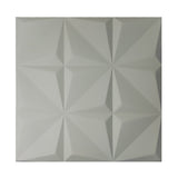 Artistic 3D Geometric Relief PU Leather Wall Panels - 60x60cm, 20mm Thickness Size: 600 x 600 mm (Pack of 4)