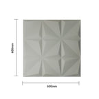 Britwall 3D PU Leather Wall Panel 600x600mm Geometric Relief 20mm Pack of 4 – Geometric Relief + 20mm Thickness
