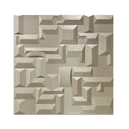 Artistic 3D Grid PU Leather Wall Panels - 60x60cms, 10mm Thickness Size 600 x 600 mm (Pack of 4)