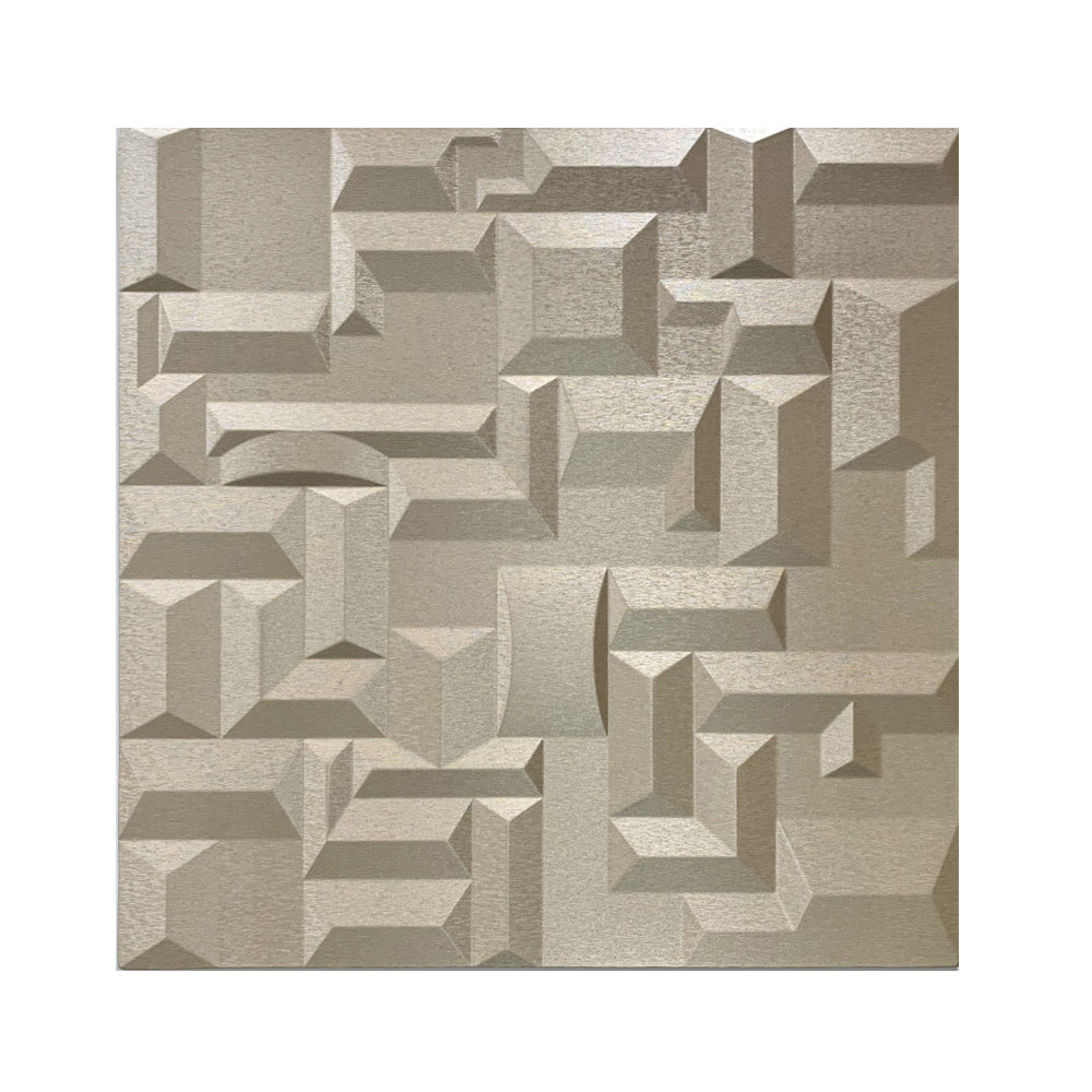 Artistic 3D Grid PU Leather Wall Panels - 60x60cms, 10mm Thickness Size 600 x 600 mm (Pack of 4)