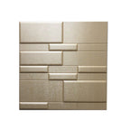 Linear Edge 3D Grid PU Leather Wall Panels - 60x60cms, 10mm Thickness Size 600 x 600 mm (Pack of 4)