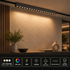 Ener-J MT26 Magnetic Linear Grille Light 18W, 338mm, 24°, 3CCT, 48V, Black