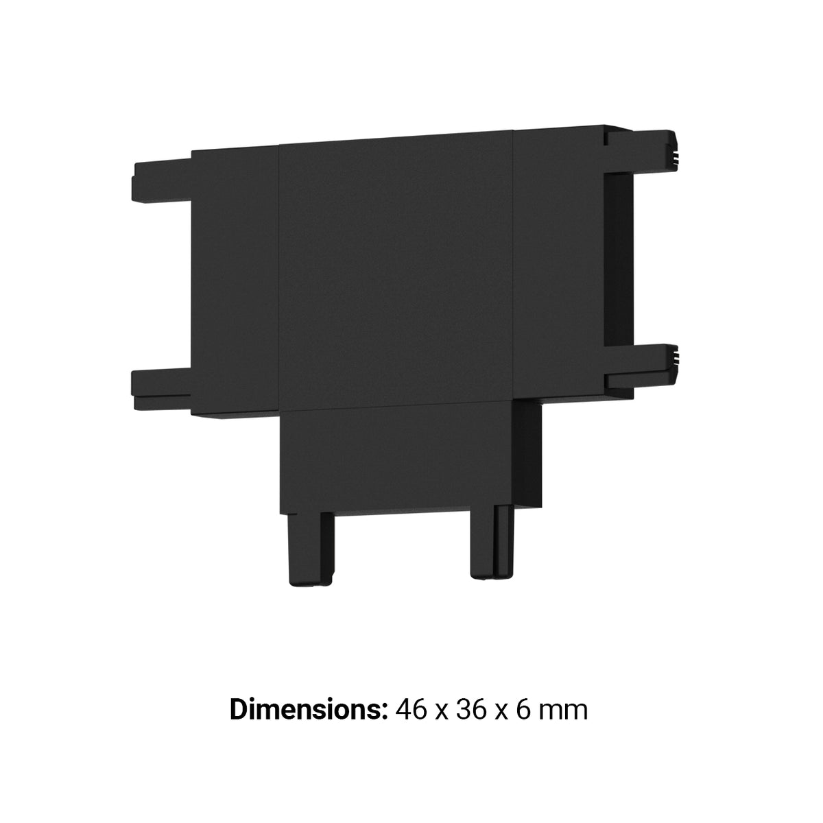 Ener-J MT26 Magnetic Track T-Connector, Black