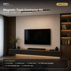 Ener-J MT26 Magnetic Track Contractor Lighting Kit, 2m, 82W, 48V, Black