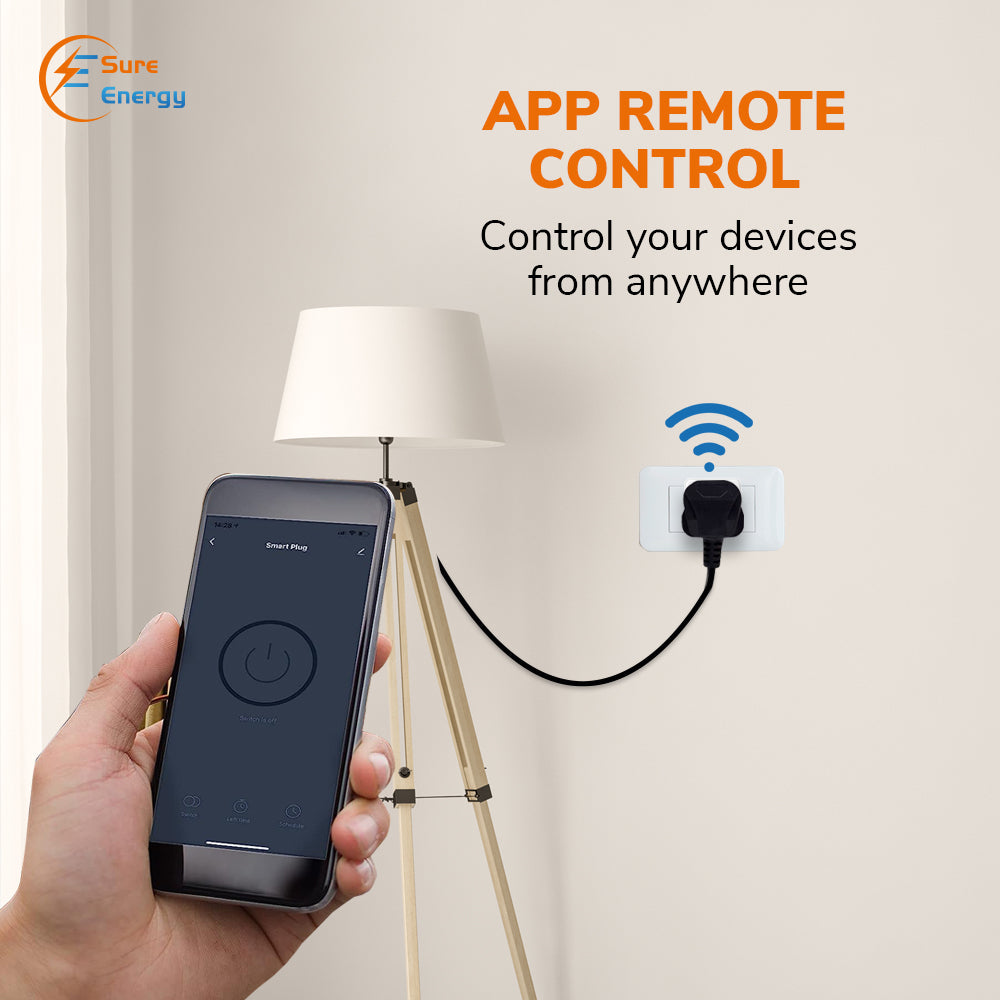 ENERJ Smart Plug Mini 13A WiFi Plugs Works with Google Home, Alexa with Wireless Remote Control Timer Plug No Hub Required (3 Pack)