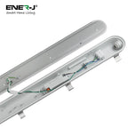 Non Corrosive Waterproof Fitting, 1.5M 50W, 120 Lumens/W, CCT switchable with 4W Emergency | Pack of 2