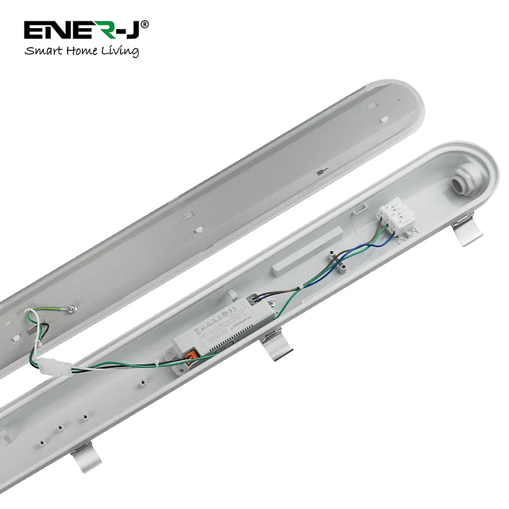 Non Corrosive Waterproof Fitting, 1.5M 50W, 120 Lumens/W, CCT switchable with 4W Emergency | Pack of 6
