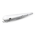 Black LED light bar on a white background