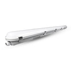 Black LED light bar on a white background