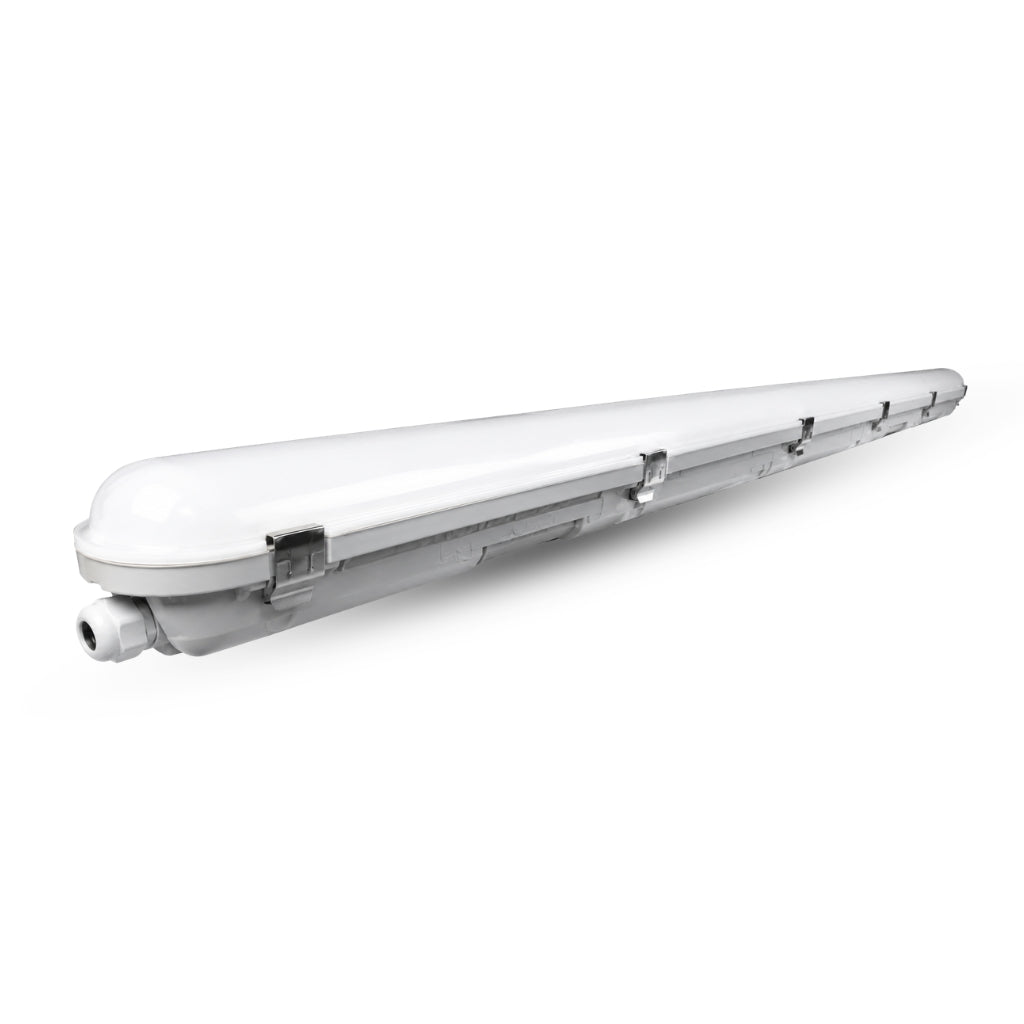 Black LED light bar on a white background