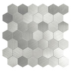 Large HexaStyle Aluminum Peel & Stick Tile, Size: 290 x 288 x 4 mm (Pack of 4)