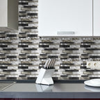 Sleek Metallic Layers Peel & Stick Aluminum Tile, Size: 303 x 297 x 4 mm (Pack of 4)