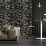 Urban Alloy Pattern Peel & Stick Aluminum Tile, Size:300 x 300 x 4 mm (Pack of 4)