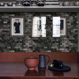 Urban Alloy Pattern Peel & Stick Aluminum Tile, Size:300 x 300 x 4 mm (Pack of 4)