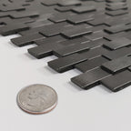 Urban Alloy Pattern Peel & Stick Aluminum Tile, Size:300 x 300 x 4 mm (Pack of 4)