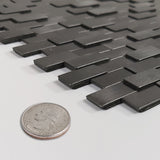 Urban Alloy Pattern Peel & Stick Aluminum Tile, Size:300 x 300 x 4 mm (Pack of 4)