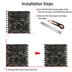 Urban Alloy Pattern Peel & Stick Aluminum Tile, Size:300 x 300 x 4 mm (Pack of 4)