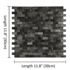 Urban Alloy Pattern Peel & Stick Aluminum Tile, Size:300 x 300 x 4 mm (Pack of 4)