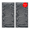 Black Slate Rock Hard PU Wall Panel,  Size:1200 x 600 x 60 mm (Pack of 2)