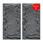 Black Slate Rock Hard PU Wall Panel,  Size:1200 x 600 x 60 mm (Pack of 2)