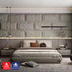 Gray Slate Rock Hard PU Wall Panel,  Size:1200 x 600 x 60 mm (Pack of 2)