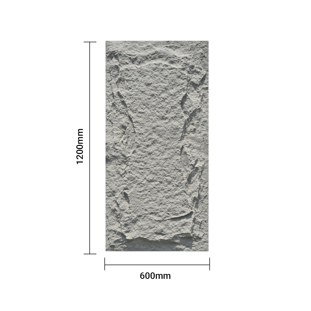 Britwall Grey Slate Rock Hard PU Wall Panel 30mm Pack of 2 – Gray
