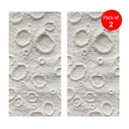 Britwall Moon Crater White PU Wall Panel 1200 × 600 mm Pack of 2 – White Textured Finish