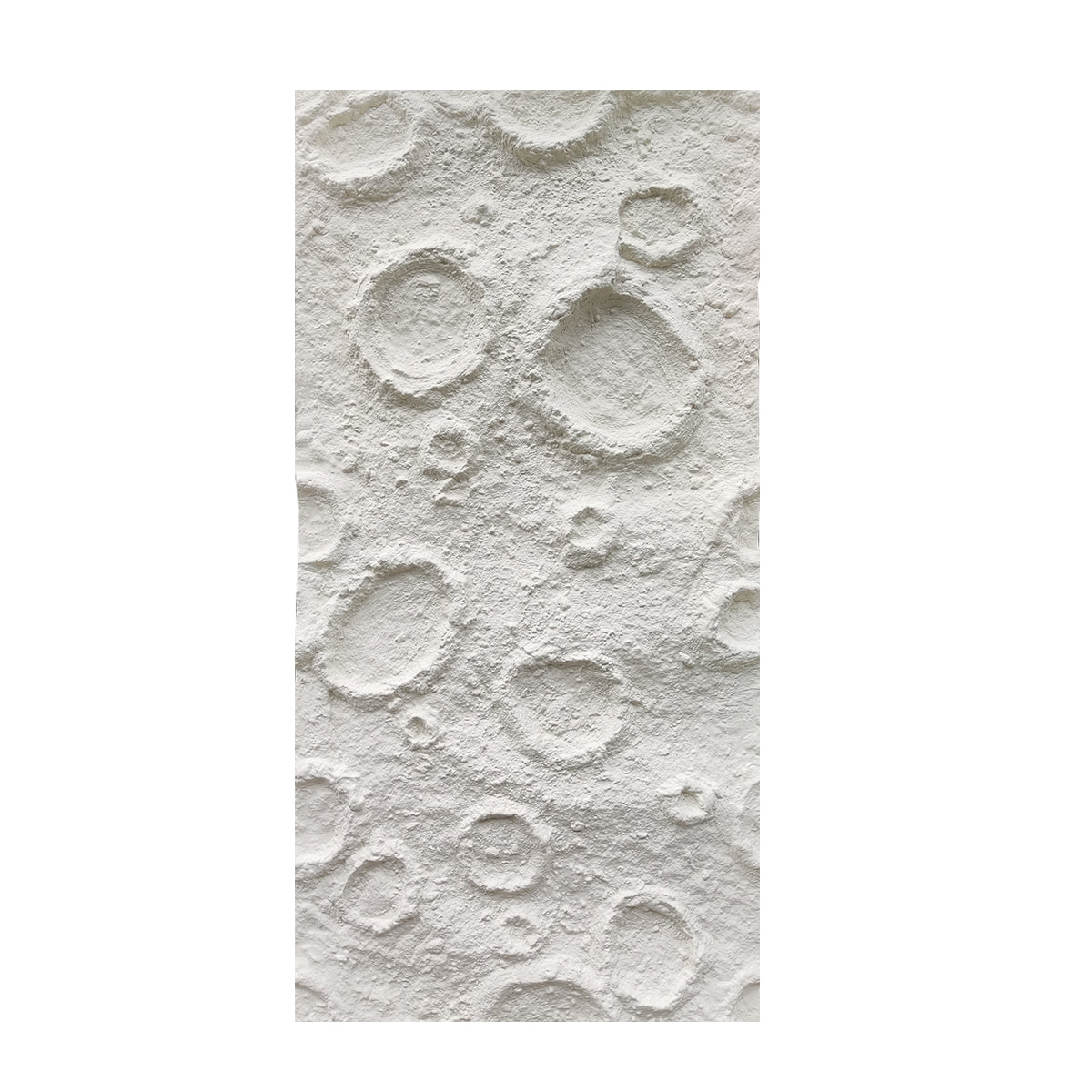 Britwall Moon Crater White PU Wall Panel 1200 × 600 mm Pack of 2 – White Textured Finish