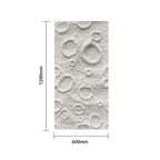 Moon Crater PU Wall Panel, White Textured Finish Size: 1200 x 600 x 60 mm (Pack of 2)