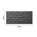 Britwall Charcoal Stacked Stone PU Wall Panel 1200 × 600 mm Pack of 2 – Charcoal Stacked Stone