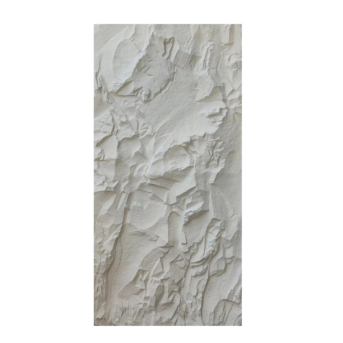 Crushed Texture PU Wall Panel, Light Stone Finish Size:1200 x 600 x 55 mm (Pack of 3)
