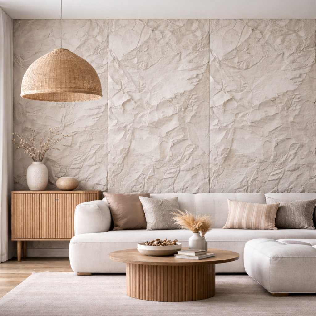 Britwall Light Stone Crushed Texture PU Wall Panel Pack of 3 – Crushed Texture