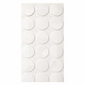 Hard PU Wall Panel, Size: 1200 x 600 x 25 mm (Pack of 2) – Jade White, 3D Circular Geometry