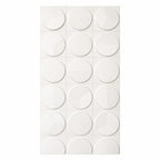 Hard PU Wall Panel, Size: 1200 x 600 x 25 mm (Pack of 2) – Jade White, 3D Circular Geometry