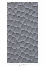 Hard PU Wall Panel‚ Size: 1200 x 600 x 25 mm (Pack of 2)‚ Space Black, Organic Pebble Texture