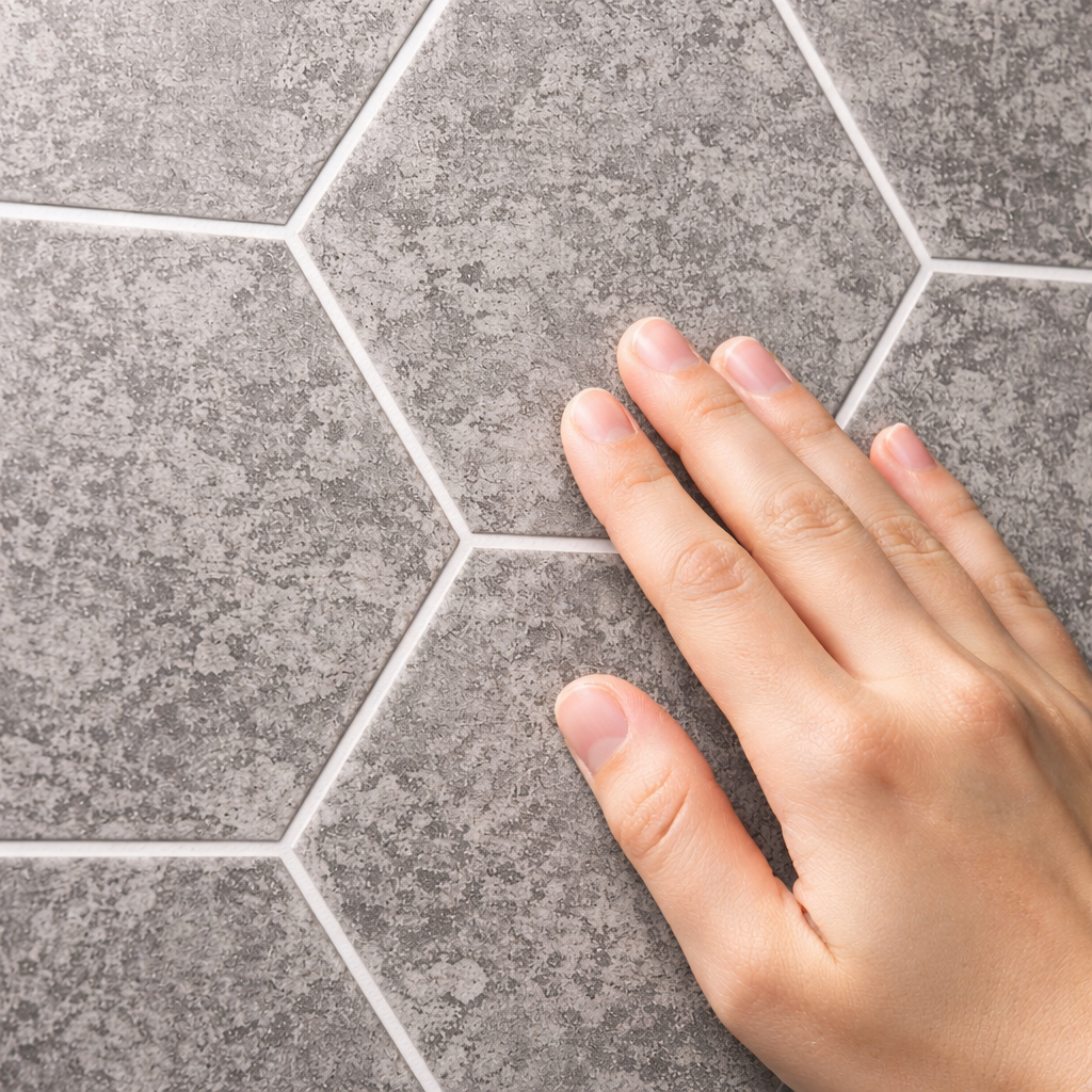 Britwall Dark Grey Hexagon PVC Shower Panel Matt Finish – Dark Grey