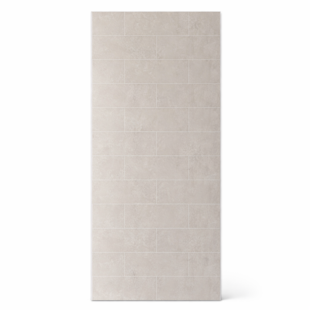 Britwall Brick Light Grey Matt PVC Shower Panel – Light Grey
