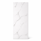White marble-patterned pvc wall panel on a white background