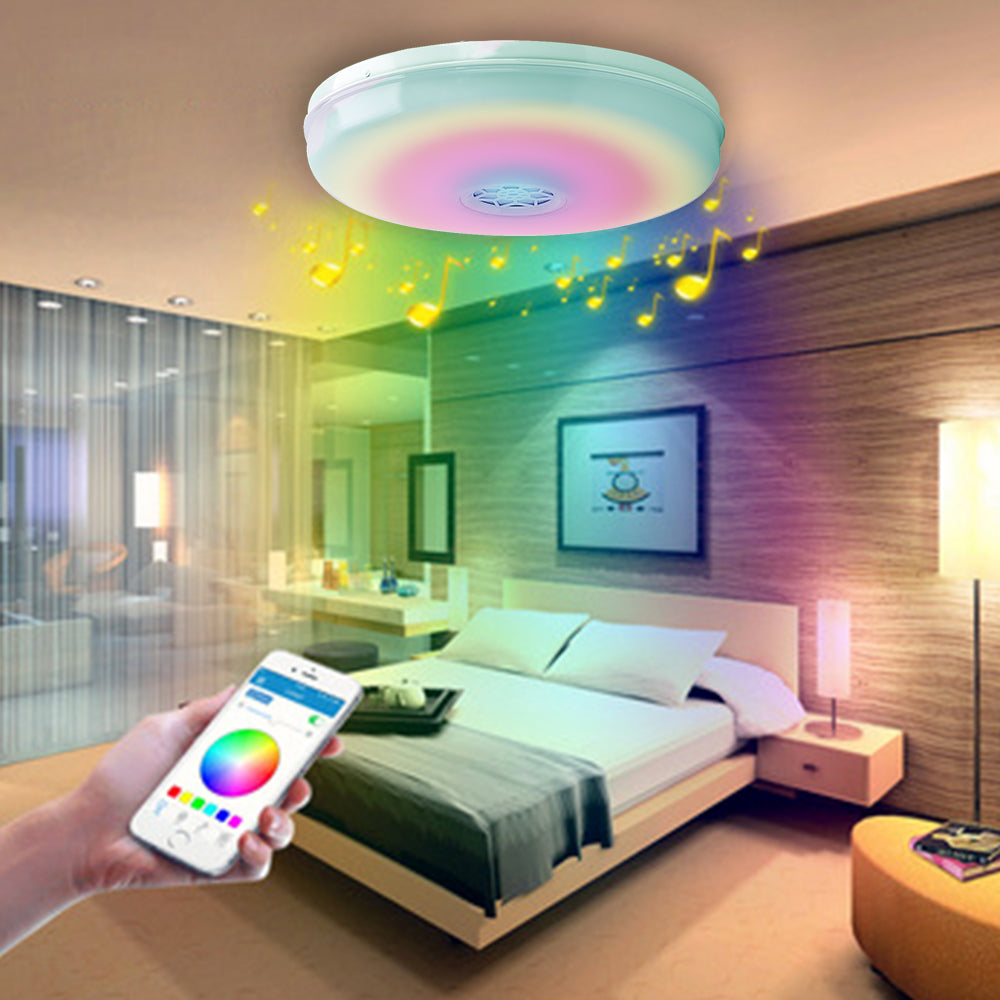 Smart Bluetooth 24W Ceiling Lamp RGB with Speaker