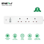 Smart Power Strip, WiFi Plug Surge Protector with 3 AC Outlets, 2 USB Ports and 1 Type C Port Smart Extension Lead Compatible with Alexa, Google Home