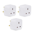 Mini WiFi Smart Plug, UK BS Plug, Smart Socket Works with Amazon Alexa & Google Home, With Energy Monitoring, APP & Voice Control | Pack of 3