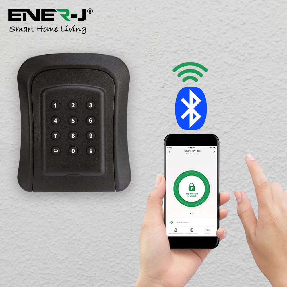 Smart Key Lock Box, Smart Key Cabinet, Bluetooth App-Controlled, IP45
