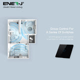 1 Gang Smart Touch Switch with Timer, Black Body, APP & Voice Control, Smart Alexa Light Switch Works with Amazon and Google Home, No Neutral Required